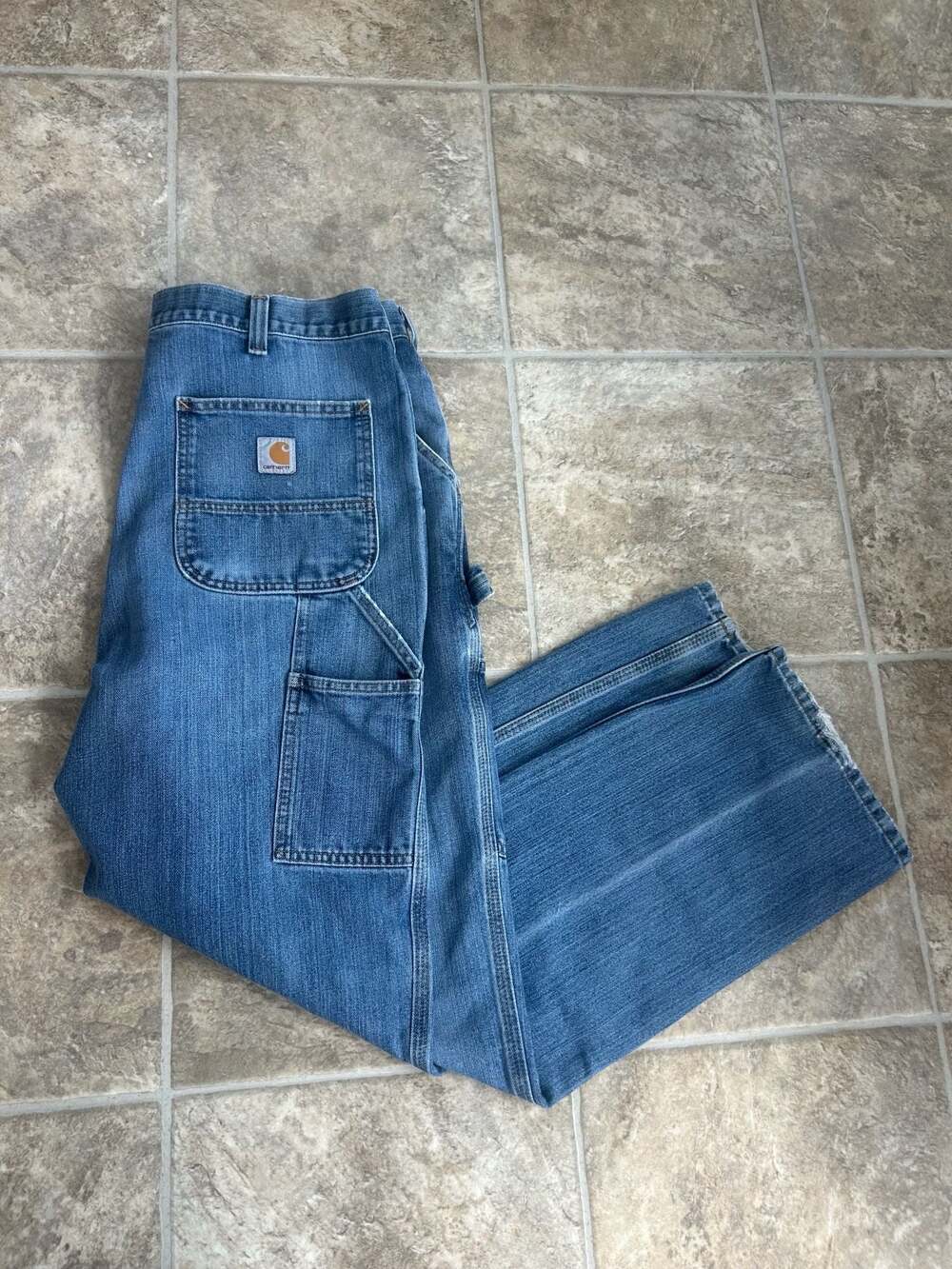 Carhartt Relaxed Fit Denim Carpenter Jeans 35x30